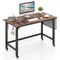 Costway 1/2/4 PCS Rolling Computer Desk Metal Frame PC Laptop Table Wood Top Study Workstation